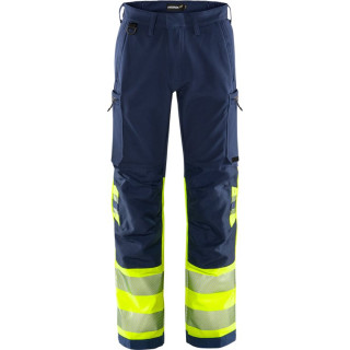 FRISTADS-Green high vis stretch housut lk 1 2647 GSTP kuva
