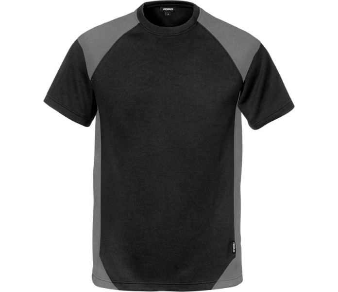 Koko: XS, Väri alkuperäinen: Musta/harmaa, Materiaali: 55 % puuvilla, 45 % polyesteri. kuva