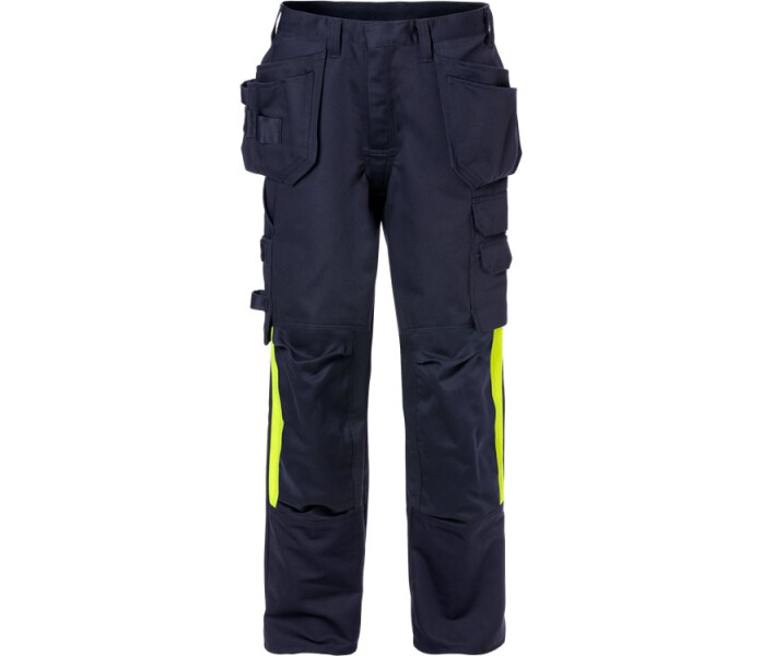 FRISTADS-Palosuojatut high vis  rakentajan housut naisten 2730 FLAM image