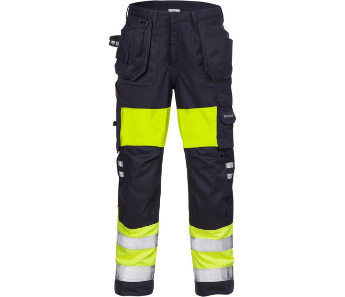 FRISTADS-Palosuojatut  high vis rakentajan housut naisten lk 1 2777 ATHS image