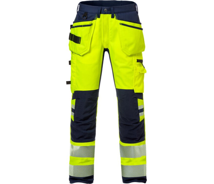 FRISTADS-High vis rakentajan stretch housut naisten lk 2  2710 PLU kuva