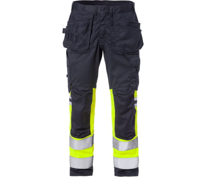 FRISTADS-Palosuojatut flamestat high vis stretch rakentajan housut lk 1 2163 ATH image