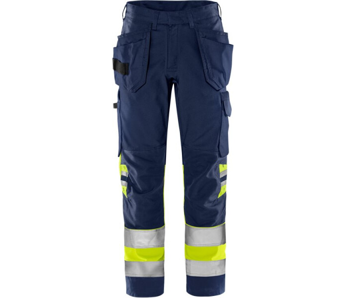 FRISTADS-Green high vis rakentajan housut lk 1 2640 GPLU image