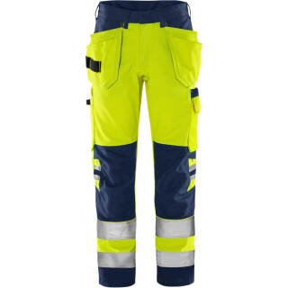 FRISTADS-Green high vis rakentajan housut lk 2 2641 GPLU kuva
