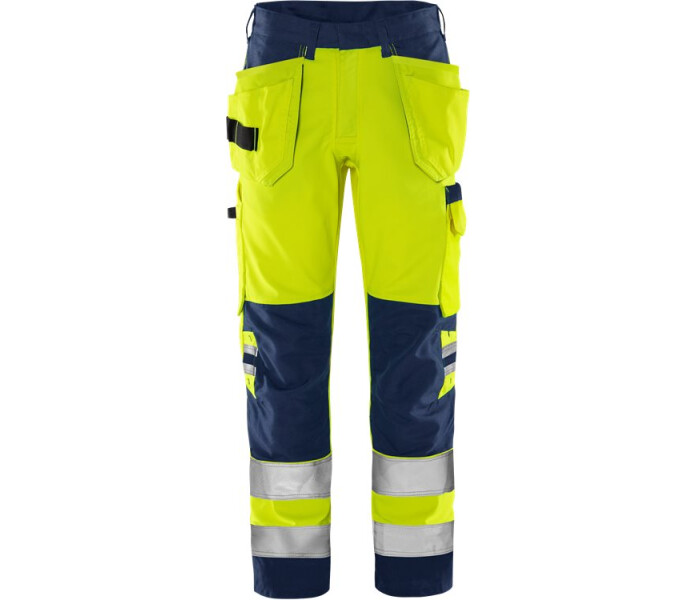 FRISTADS-Green high vis rakentajan housut lk 2 2641 GPLU kuva