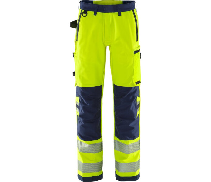 FRISTADS-Green high vis stretch housut lk 2 2645 GSTP kuva